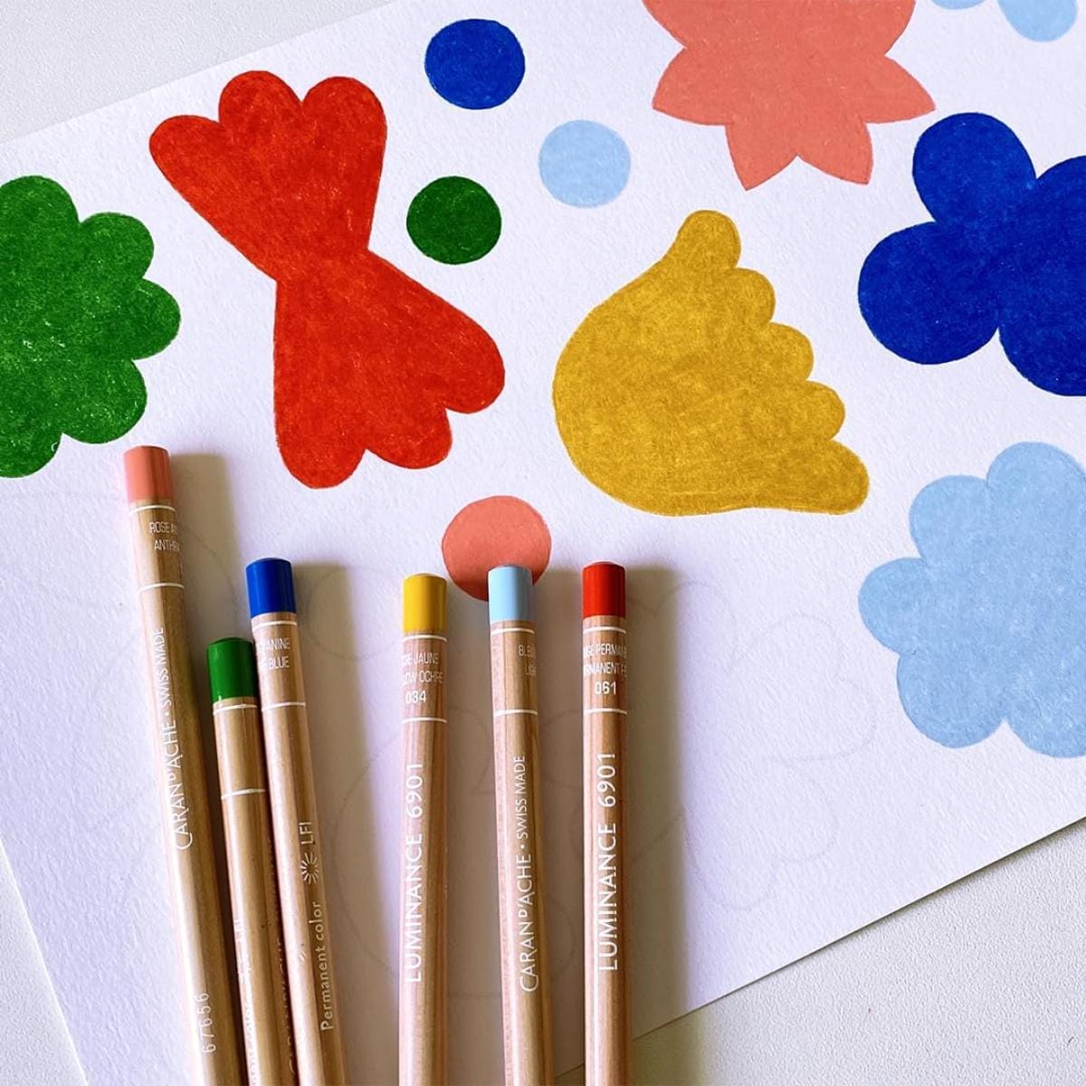 Lápis de Cor Caran D´Ache Luminance - 20 Cores - Portrait Stabilo