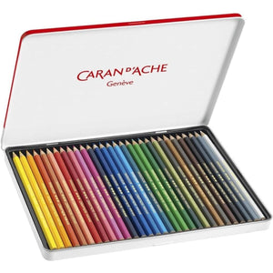 Lápis de Cor Caran D´Ache Swisscolor - 30 Cores - Permanente