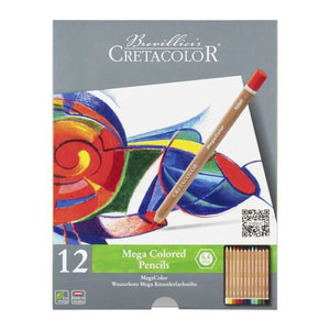 Lápis de Cor Cretacolor - Megacolor - 12 Cores
