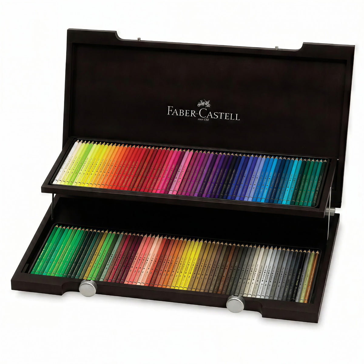 Lápis de Cor Faber-Castell Polychromos - 120 Lápis - Estojo Madeira Faber Castell