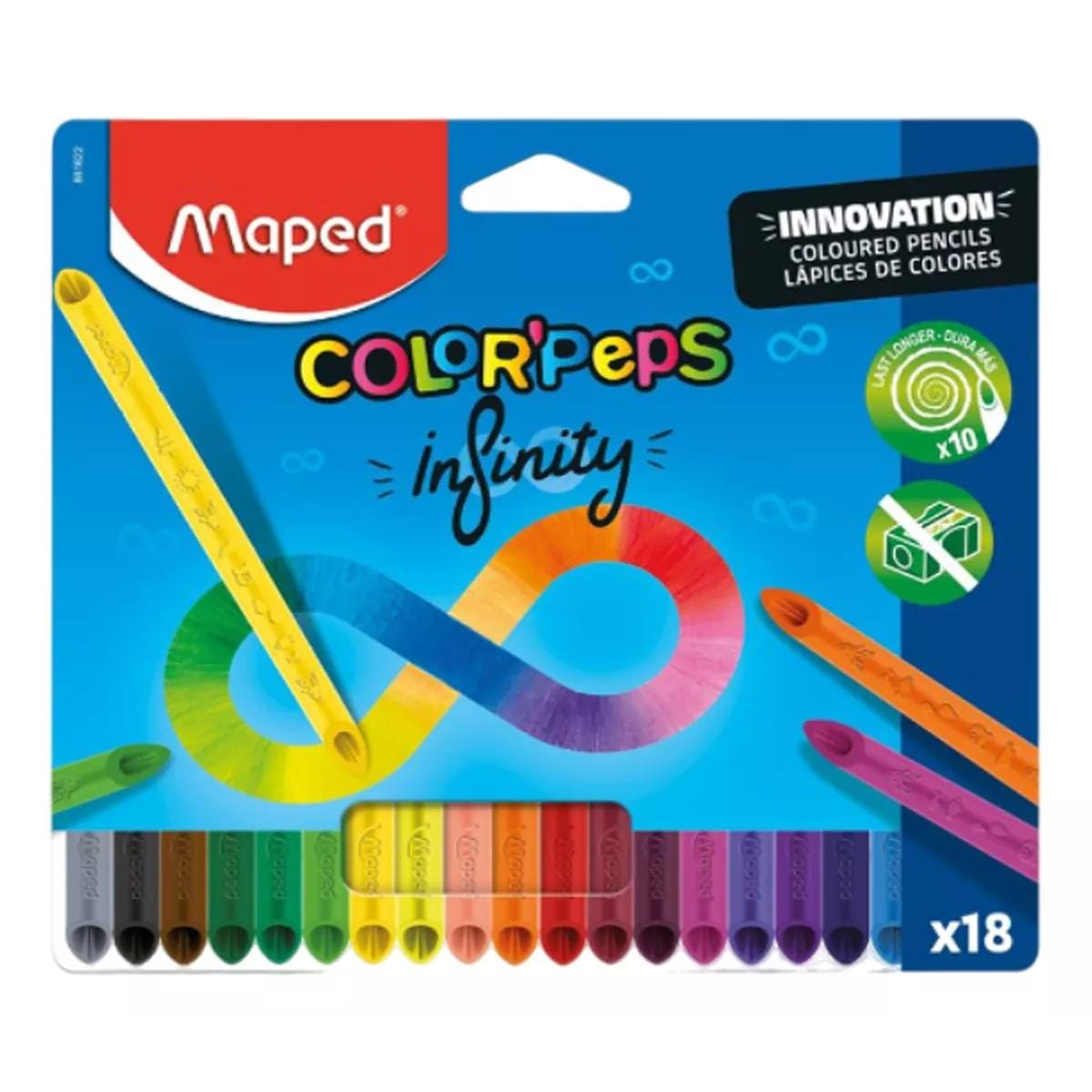 Lápis de Cor Maped Intinity - 18 Cores - Maped Maped