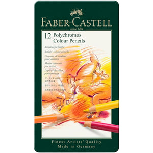 Lápis de Cor Polychromos Faber Castell A&G - 12 Cores