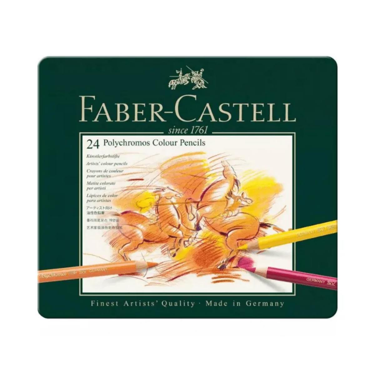 Lápis de Cor Polychromos Faber Castell A&G - 24 Cores Faber Castell