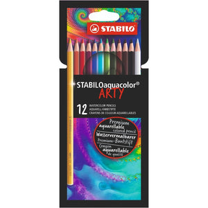 Lápis de Cor Stabilo Aquacolor - 12 Cores