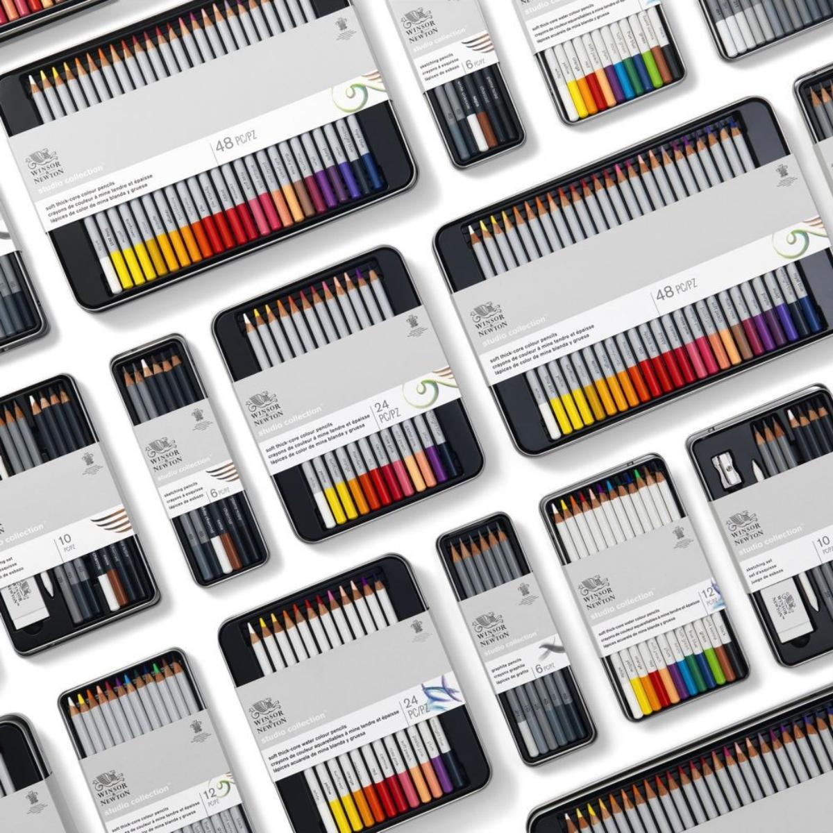 Lápis de Cor Winsor & Newton - Studio Collection 12 Cores Winsor & Newton