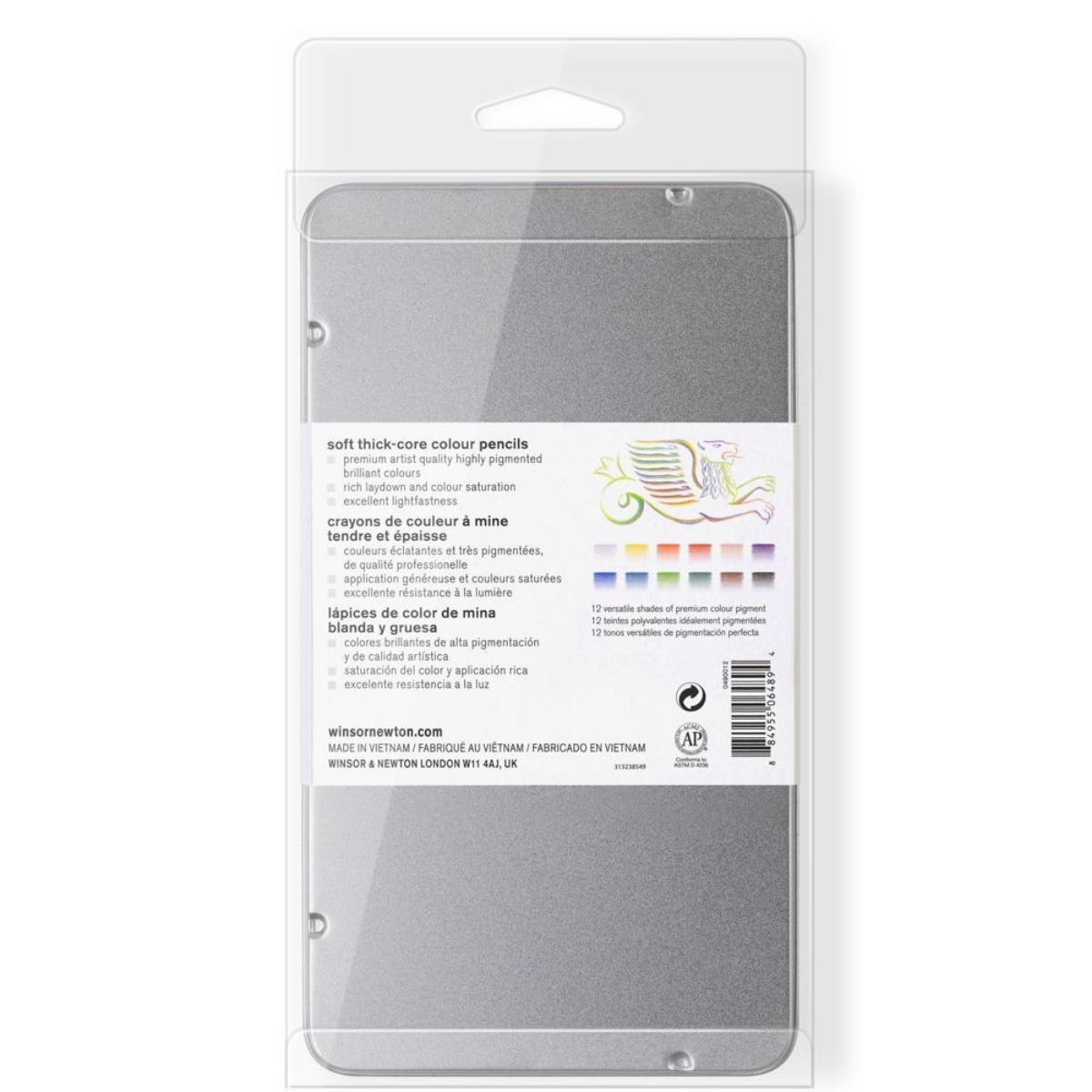 Lápis de Cor Winsor & Newton - Studio Collection 12 Cores Winsor & Newton