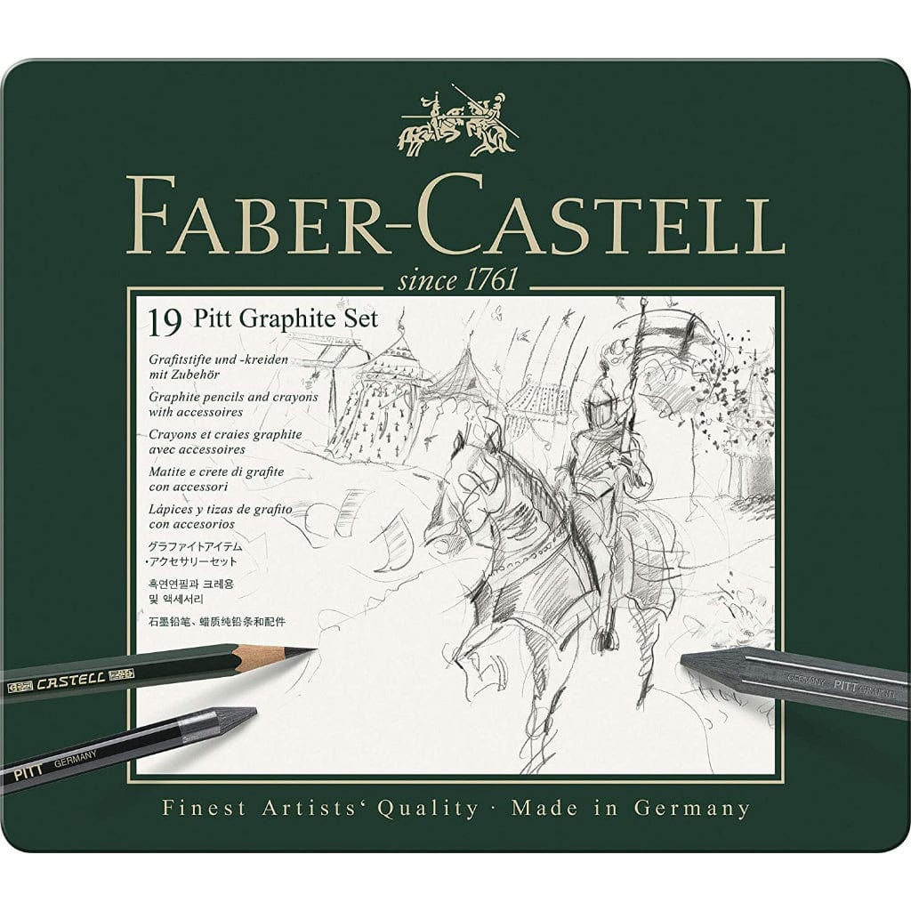 Lápis de Esboço Faber Castell Pitt Graphite - Kit 19 Peças Faber-Castell