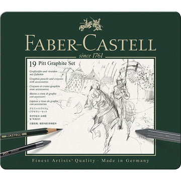 Lápis de Esboço Faber Castell Pitt Graphite - Kit 19 Peças Faber-Castell