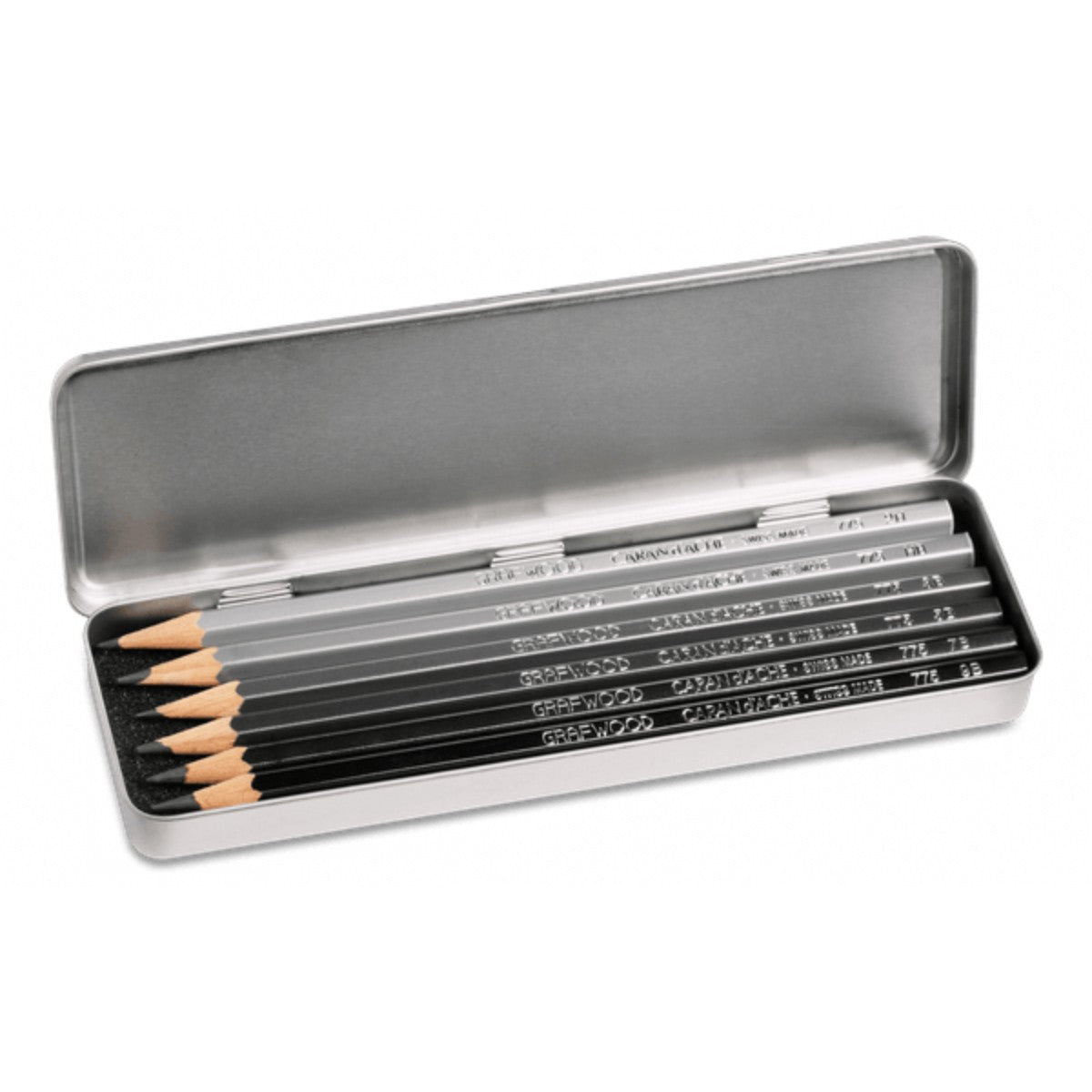Lápis Para Desenho Caran d'Ache Grafwood - Estojo com 6 Caran D´ Ache