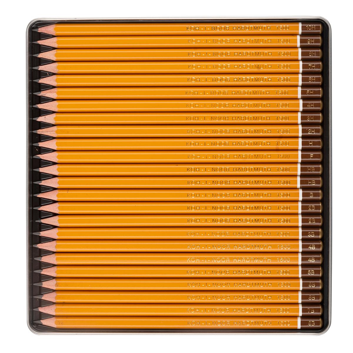 Lápis Para Desenho Koh‑I‑Noor 1504 - 24 lápis (10H–8B) Livraria Skilo