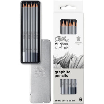 Lápis Para Desenho Winsor & Newton - Conjunto com 6 Lápis Winsor & Newton
