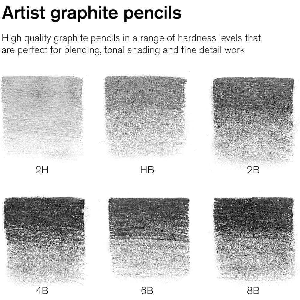 Lápis Para Desenho Winsor & Newton - Conjunto com 6 Lápis Winsor & Newton