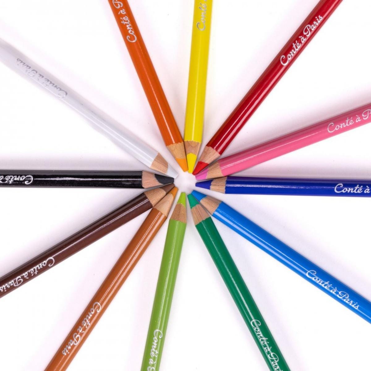 Lápis Pastel Seco Conté à Paris - 12 Cores Conté à Paris