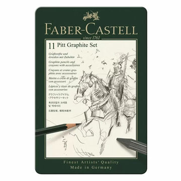 Lápis Pitt Graphite Set - Estojo com 11 Peças Faber-Castell Faber Castell