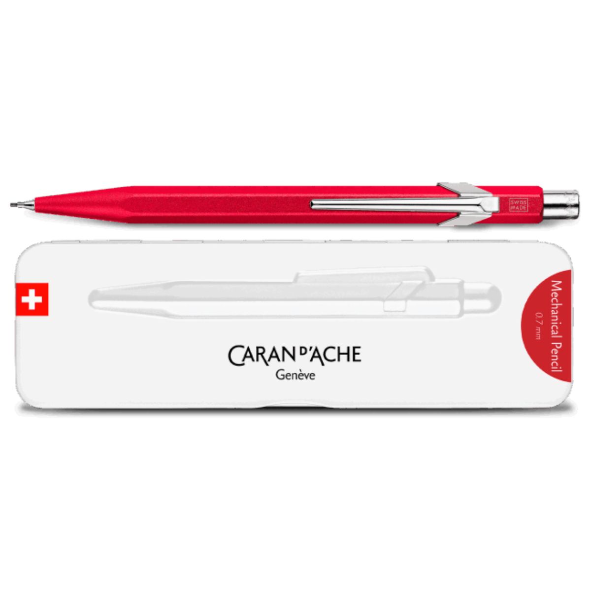 Lapiseira Caran D'Ache 844 Colormat-X Red 0,7mm Livraria Skilo