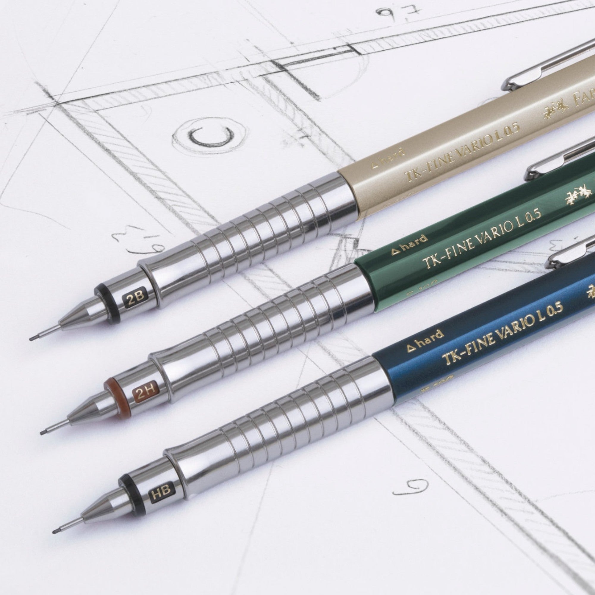 Lapiseira Faber Castell TK Fine Vario - 0,7mm - Champagne Gold Faber-Castell