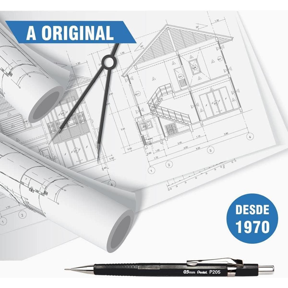 Lapiseira Pentel 0.7mm - Vermelho Vivo Pentel