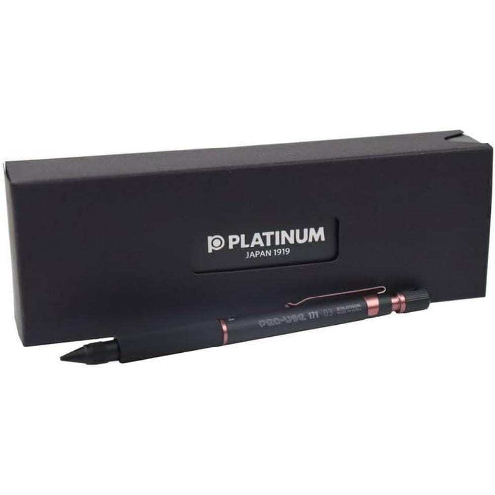 Lapiseira Platinum Pro Use 171 - Matte Black and Copper - 0,3mm Platinum