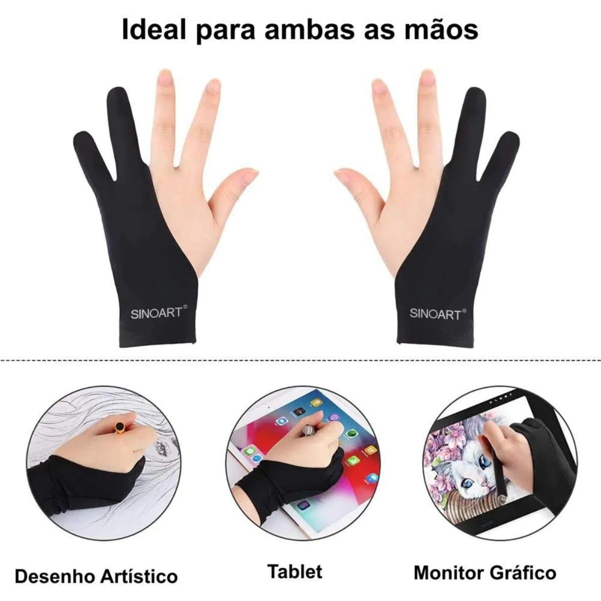 Luva Para Desenho Sinoart - A273 Sinoart