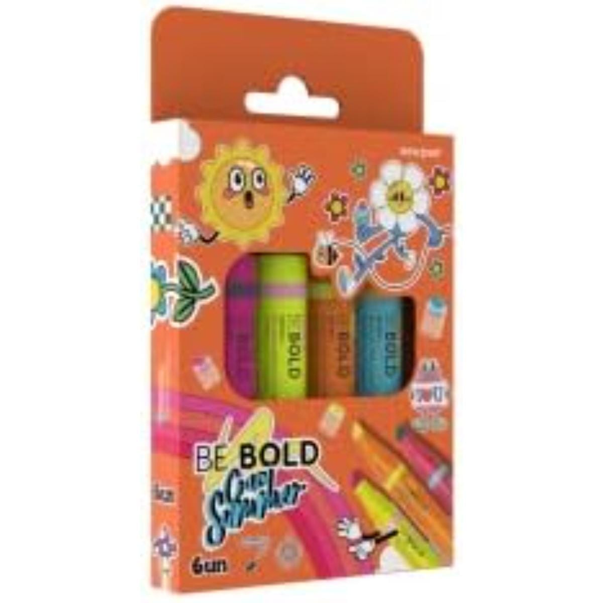 Marca Texto Be Bold - Crazy Summer - Estojo com 6 cores NewPen