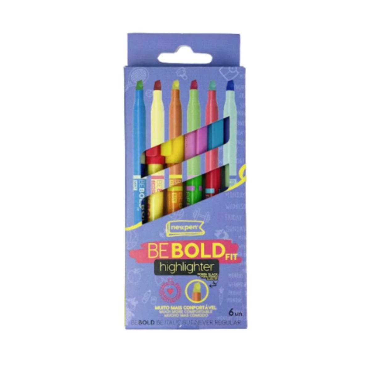 Marca-Texto - Be Bold Fit - 06 Cores NewPen