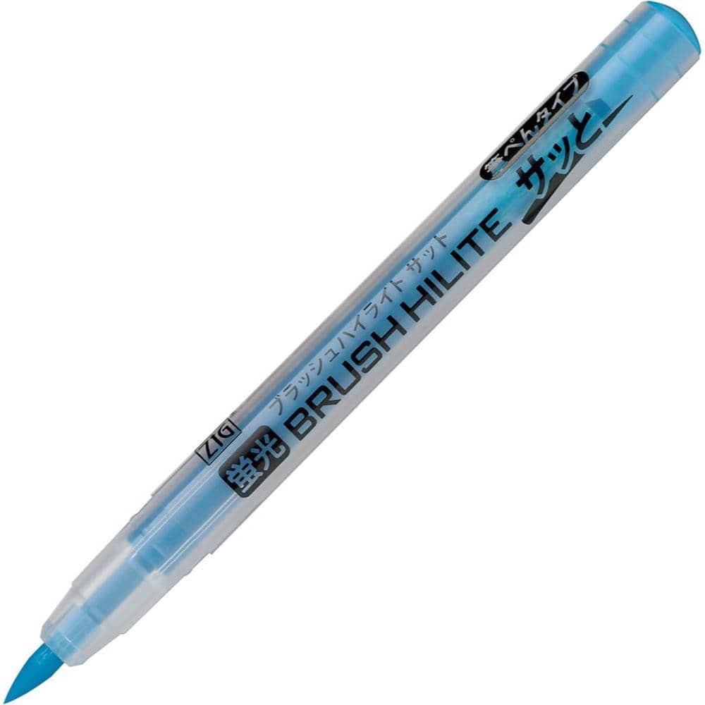 Marca Texto Kuretake Brush High Lite Quick C - Estojo com 5 Kuretake