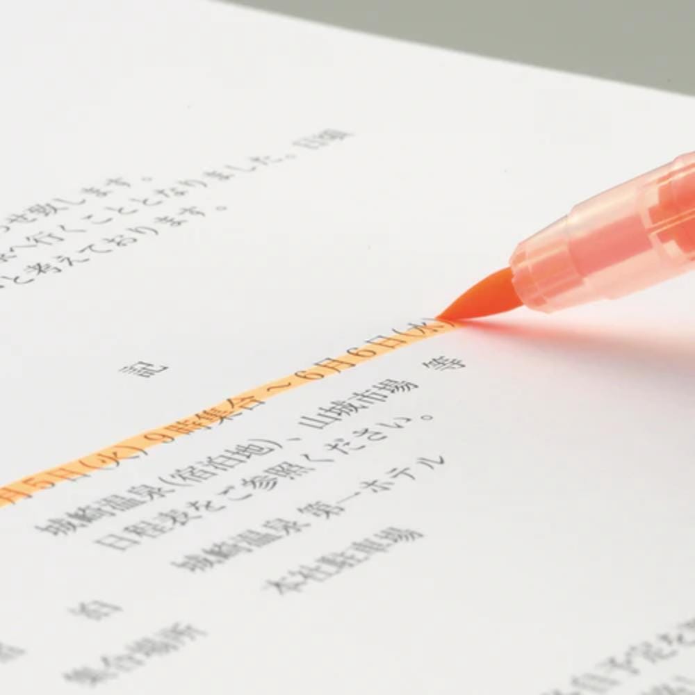 Marca Texto Kuretake Brush High Lite Quick C - Estojo com 5 Kuretake