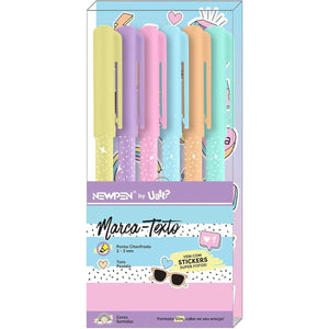 Marca Texto Newpen by Uatt - Melhores Amigas - Tons Pastel