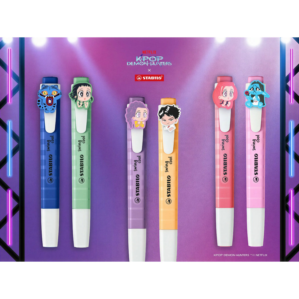 Marca Texto Stabilo Swing Cool - Kit com 3 Cores Stabilo