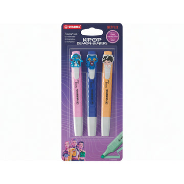 Marca Texto Stabilo Swing Cool - Kit com 3 Cores Stabilo