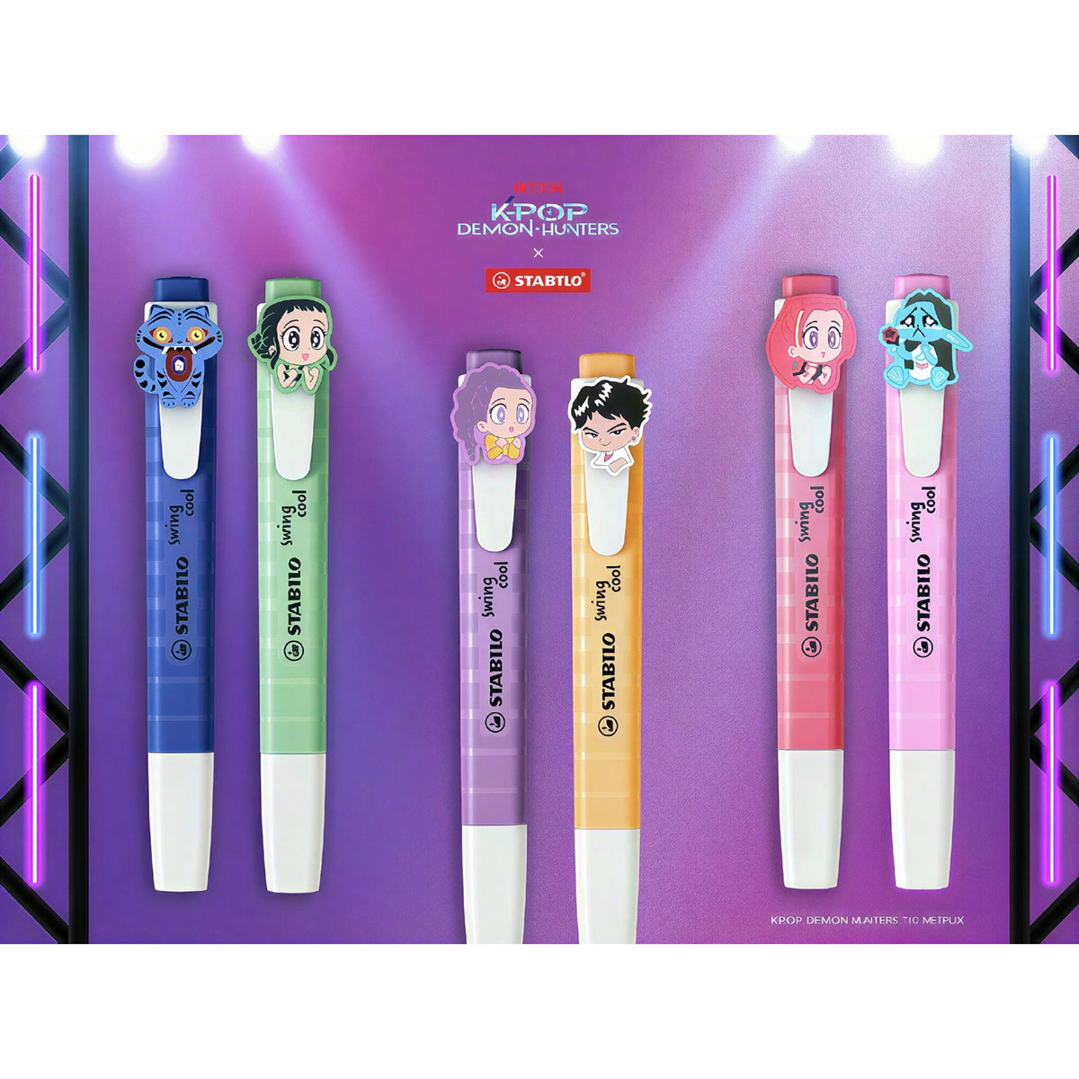 Marca Texto Stabilo Swing Cool - Kit com 3 Cores - 275/3-2-2 Stabilo
