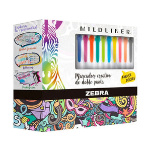 Marca Texto Zebra Mildliner - 25 Cores