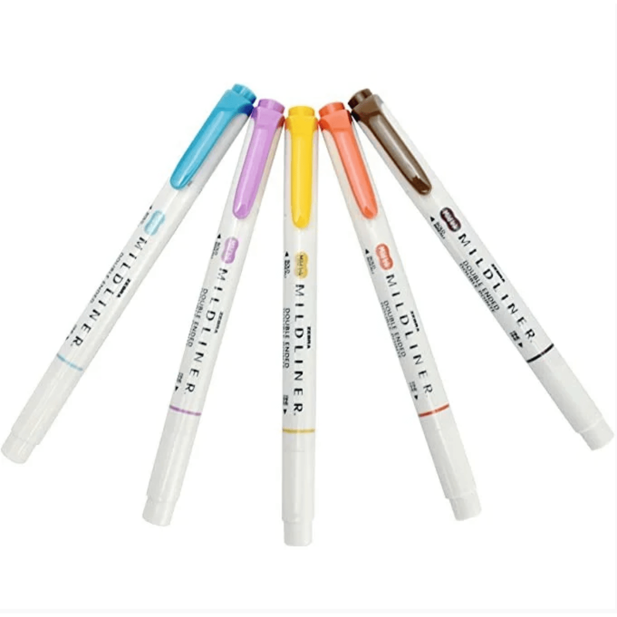Marca Texto Zebra Mildliner - Caixa com 5 Tons Pastel Zebra