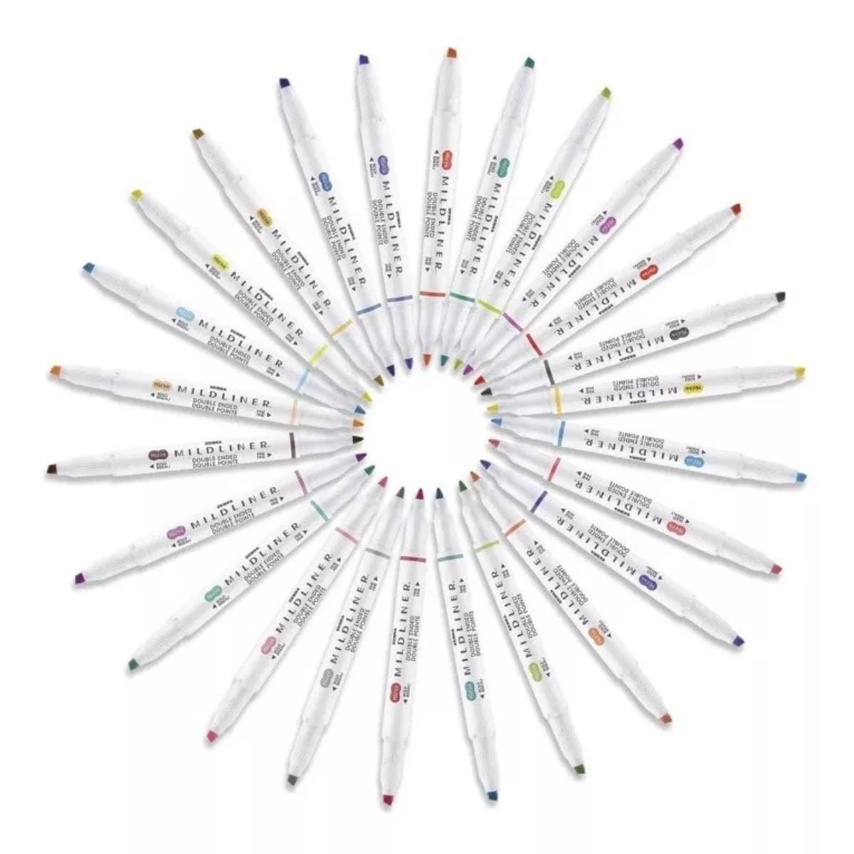 Marca Texto Zebra Mildliner - Cores Zebra