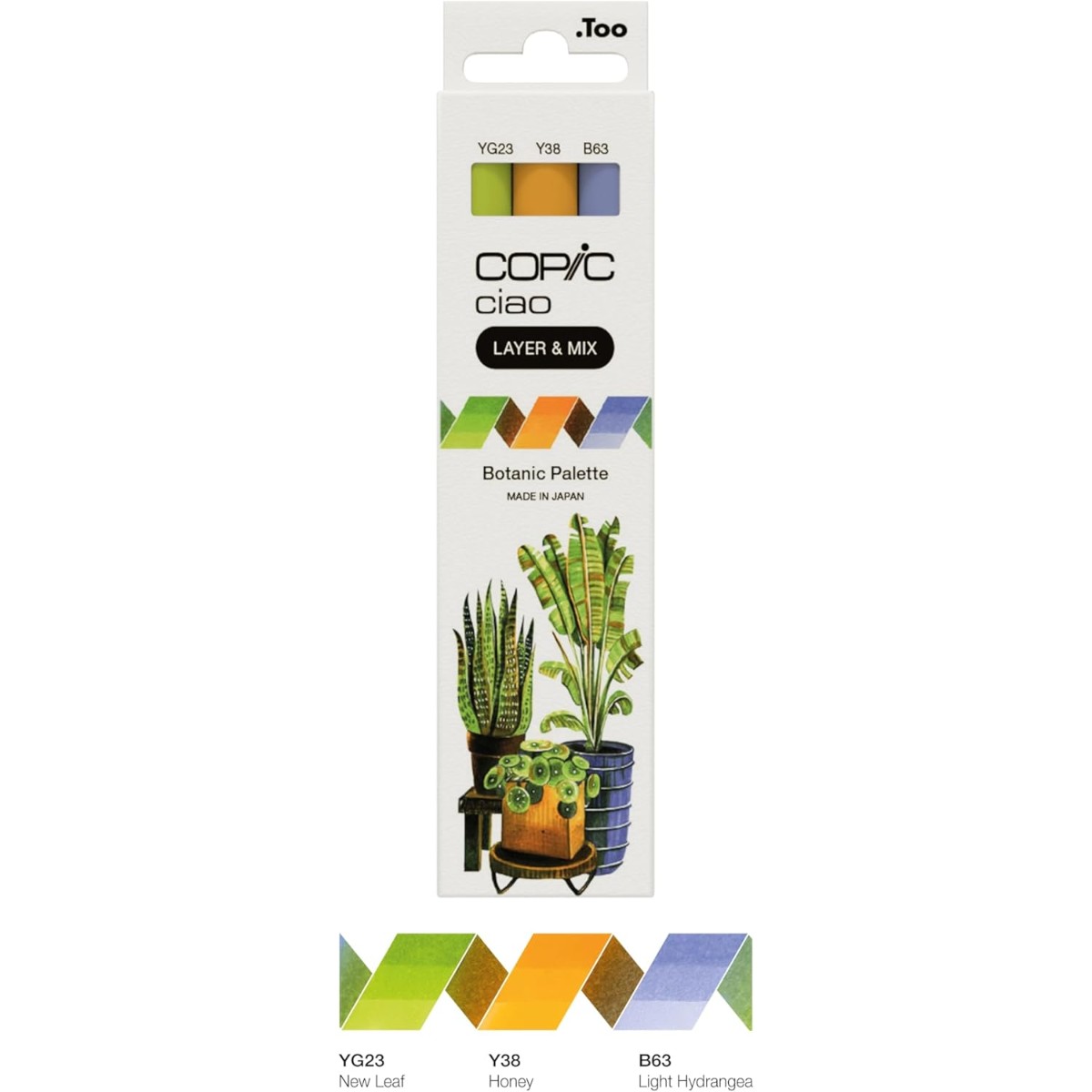Marcador Copic Ciao Layer & Mix - Botanic Palette - 3 Cores Copic