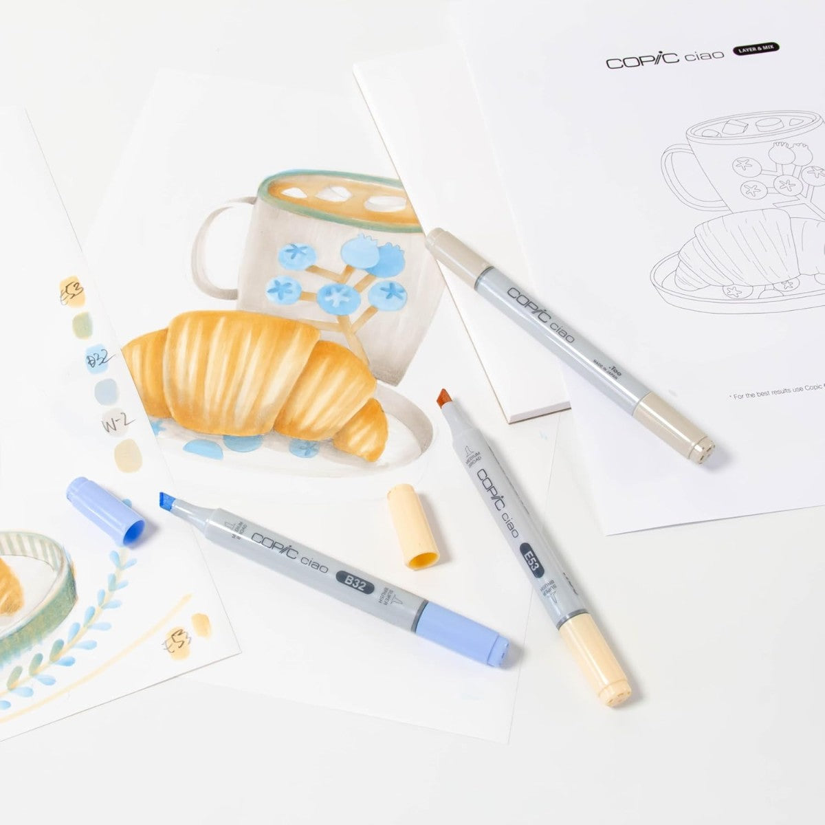 Marcador Copic Ciao Layer & Mix - Cozy Palette - 3 Cores Copic