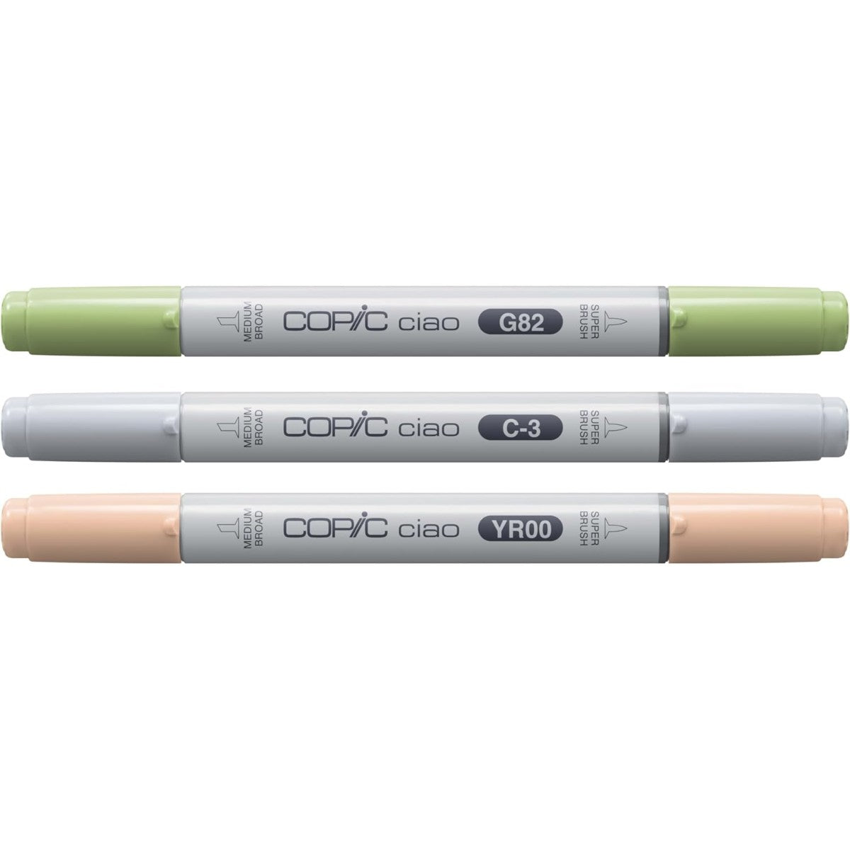 Marcador Copic Ciao Layer & Mix - Natural Palette - 3 Cores Copic