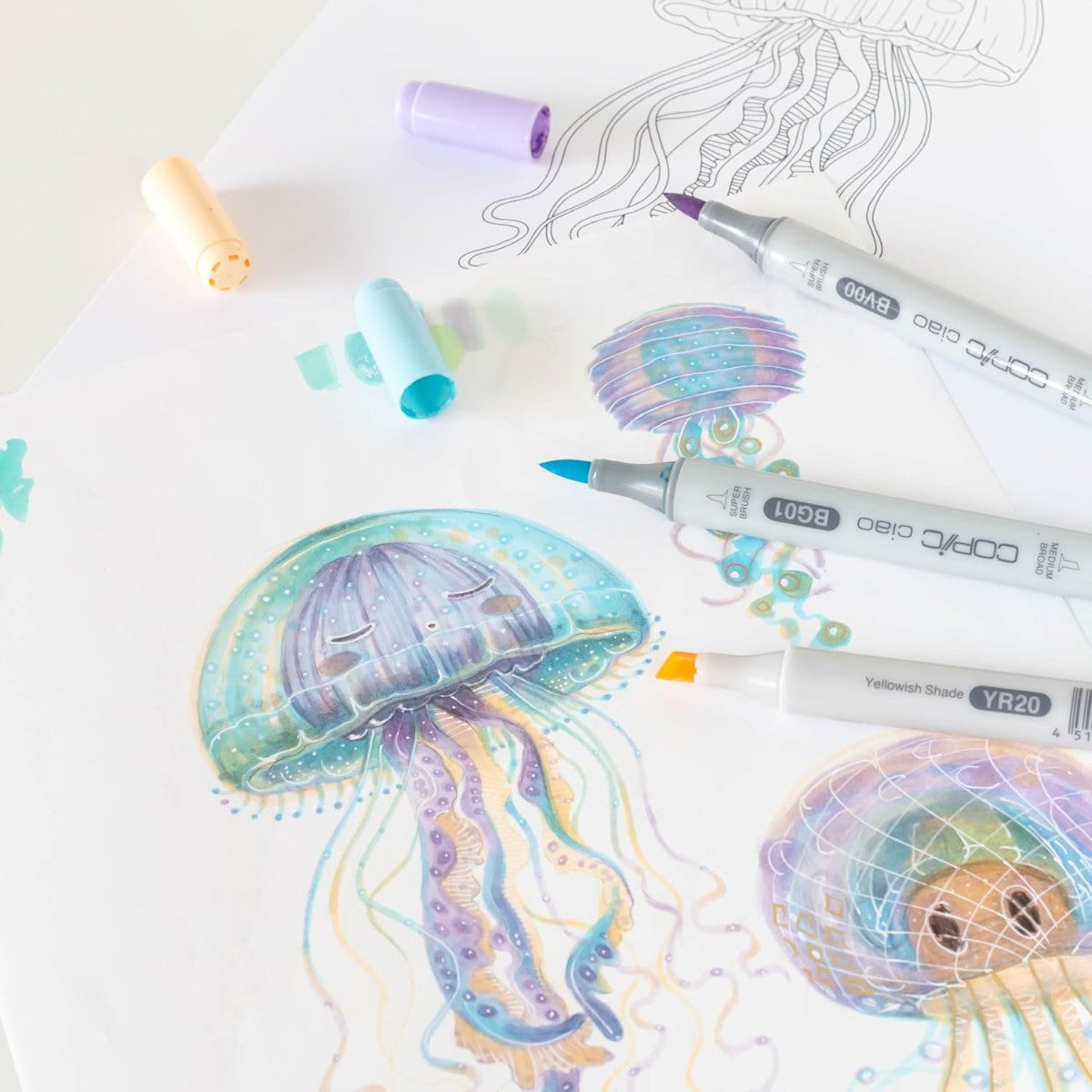Marcador Copic Ciao Layer & Mix - Pastel Palette - 3 Cores Copic