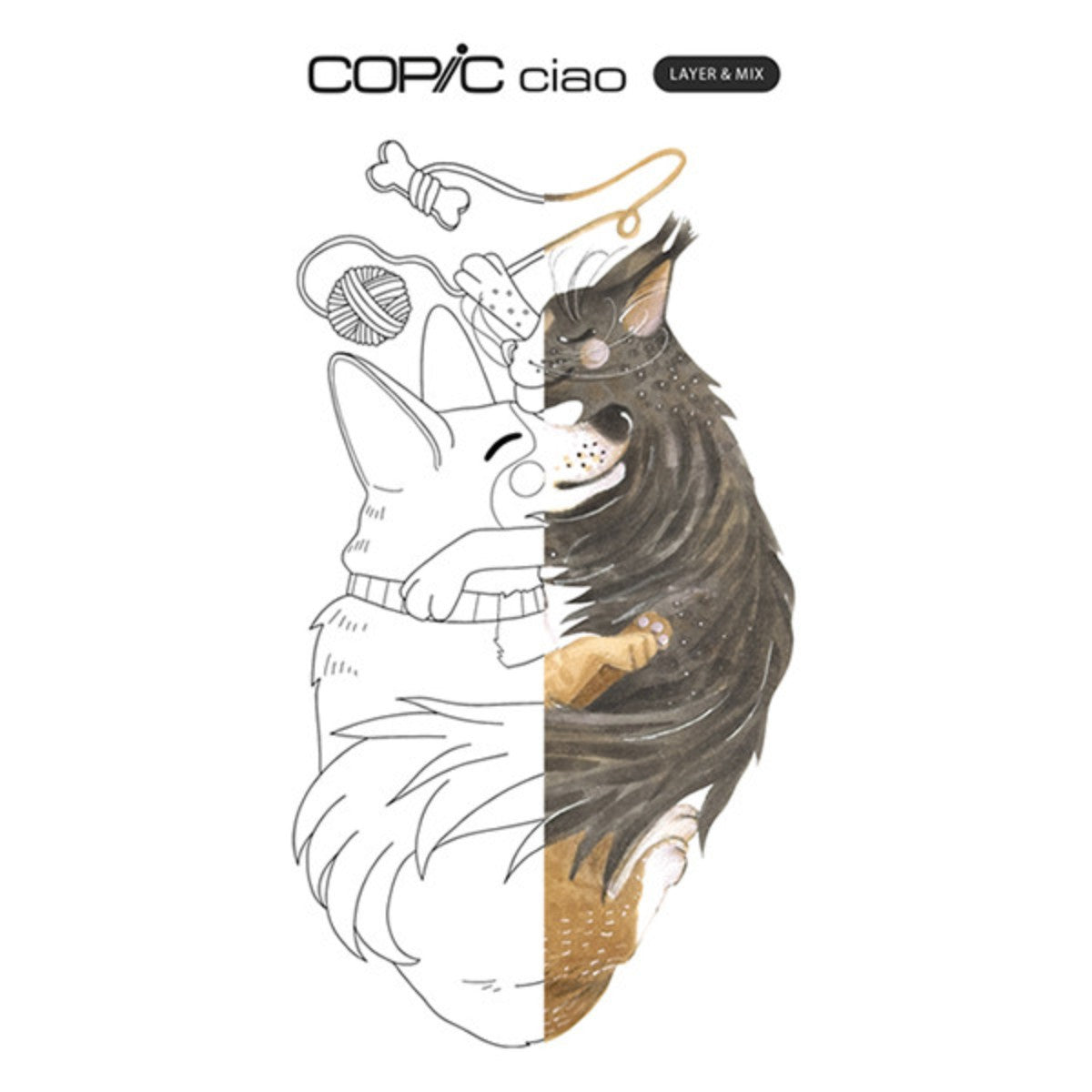 Marcador Copic Ciao Layer & Mix - Pet Palette - 3 Cores Copic