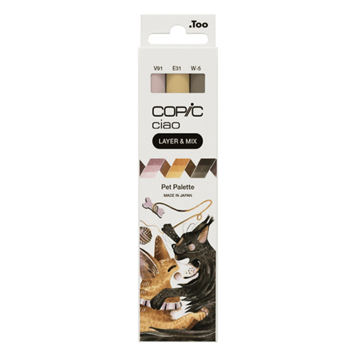 Marcador Copic Ciao Layer & Mix - Pet Palette - 3 Cores Copic