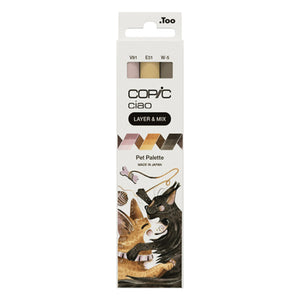 Marcador Copic Ciao Layer & Mix - Pet Palette - 3 Cores