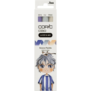 Marcador Copic Ciao Layer & Mix - Serene Palette - 3 Cores