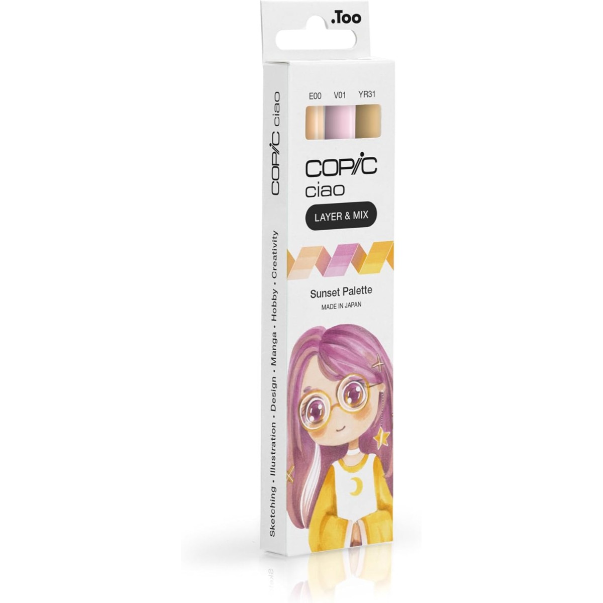 Marcador Copic Ciao Layer & Mix - Sunset Palette - 3 Cores Copic