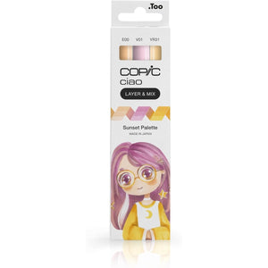 Marcador Copic Ciao Layer & Mix - Sunset Palette - 3 Cores