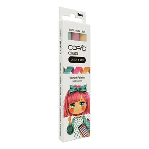 Marcador Copic Ciao Layer & Mix - Vibrant Palette - 3 Cores