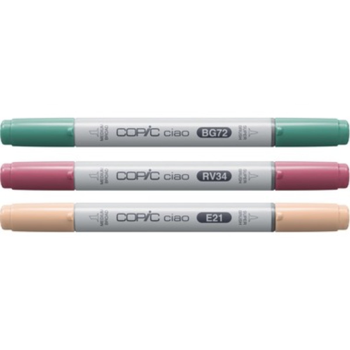 Marcador Copic Ciao Layer & Mix - Vibrant Palette - 3 Cores Copic
