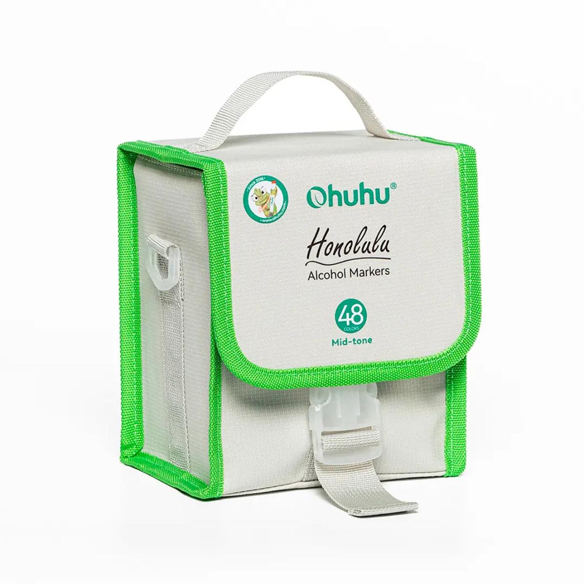 Marcador Ohuhu 48 Tons Médios - Honolulu - Ponta Brush e Chanfrada Livraria Skilo