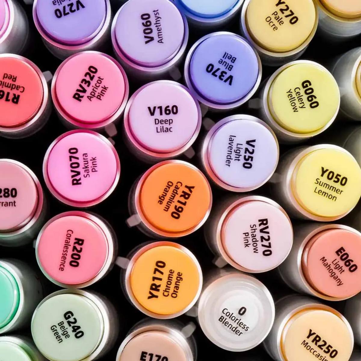 Marcador Ohuhu 48 Tons Médios - Honolulu - Ponta Brush e Chanfrada Livraria Skilo