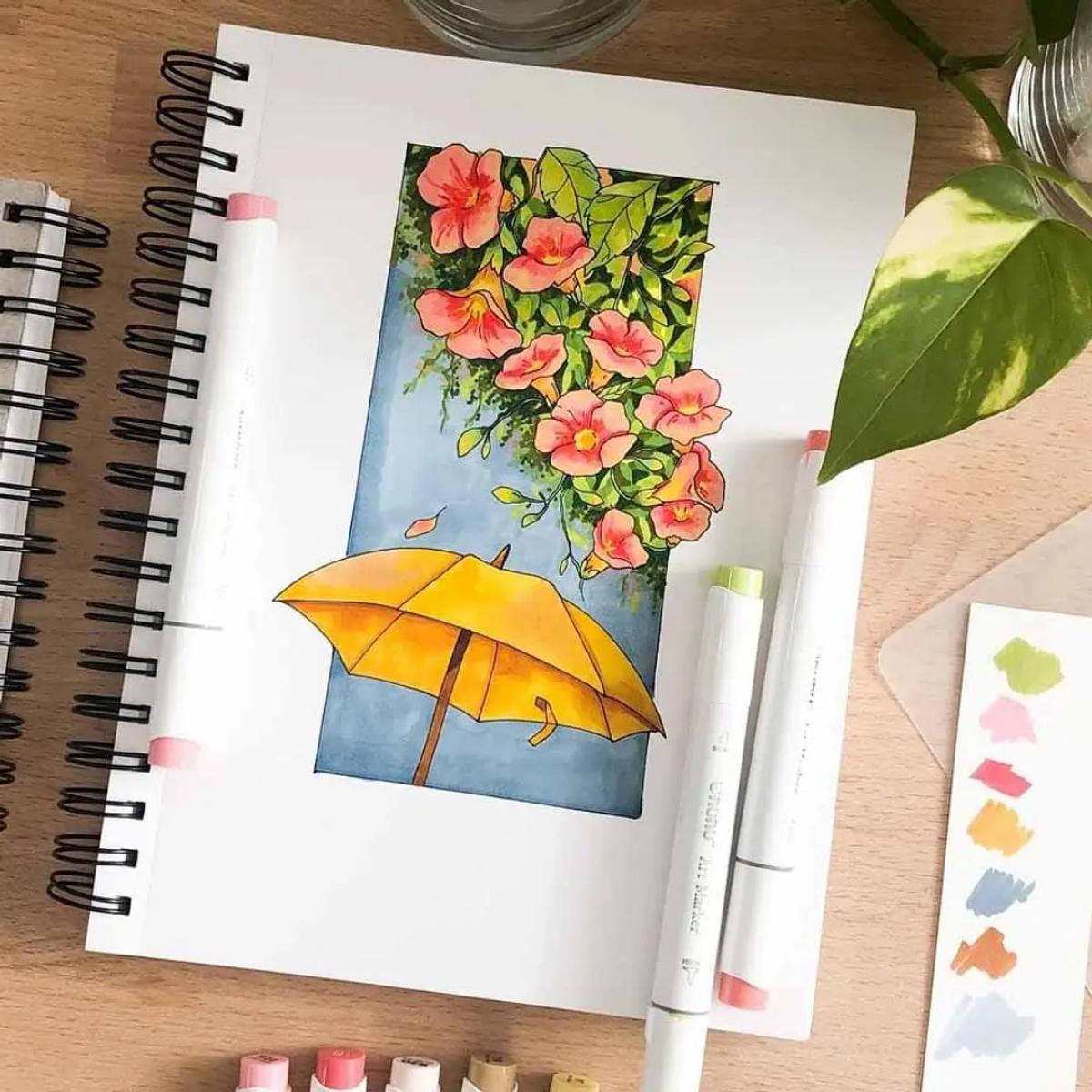 Marcador Ohuhu 48 Tons Médios - Honolulu - Ponta Brush e Chanfrada Livraria Skilo