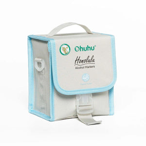 Marcador Ohuhu 48 Tons Pastel - Honolulu - Ponta Brush e Chanfrada